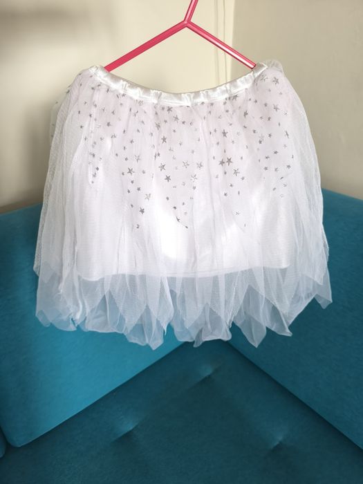 Ladybird spódniczka tiulowa przebranie śnieżynka r.4-7 lat