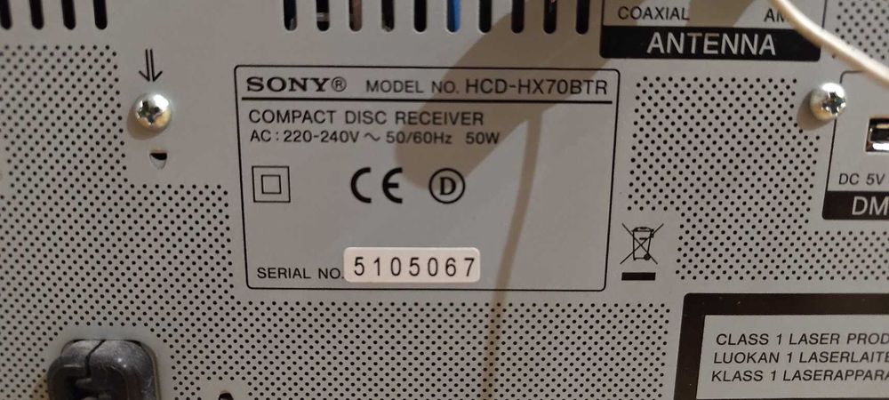 Sony wieża hcd-hx70btr