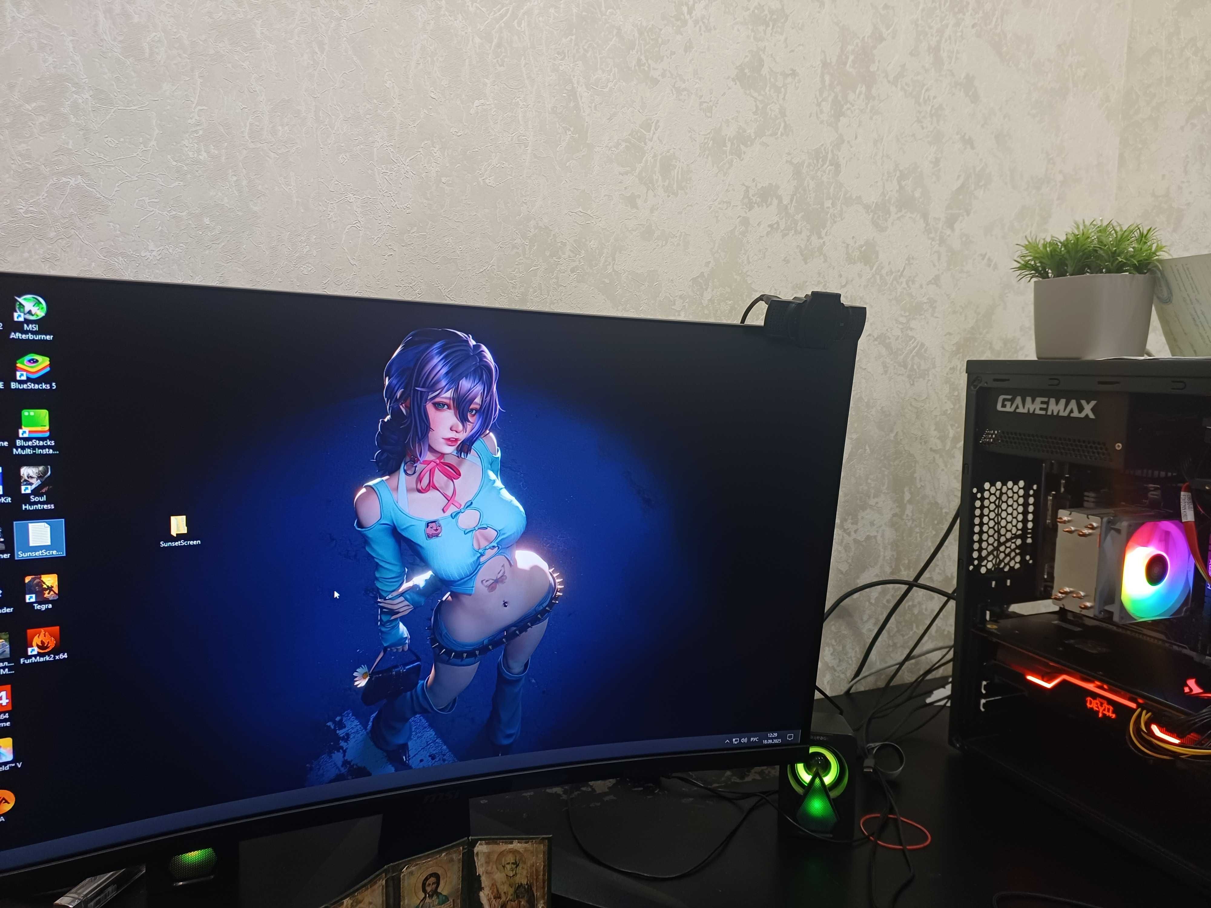 Пк в Зборе rx5700xt + Монитор
