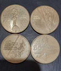Продам лот юбилейных монет Украины номинал 1гривна.