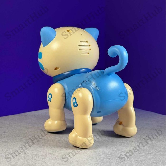 Интерактивный Котик на радиоуправлении Oliver синий, Кот на пульте