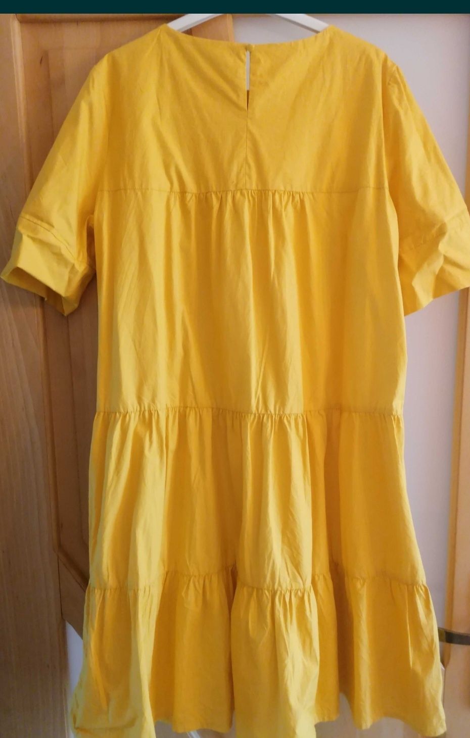 Dwa razy założona sukienka reserved żółta s 36
