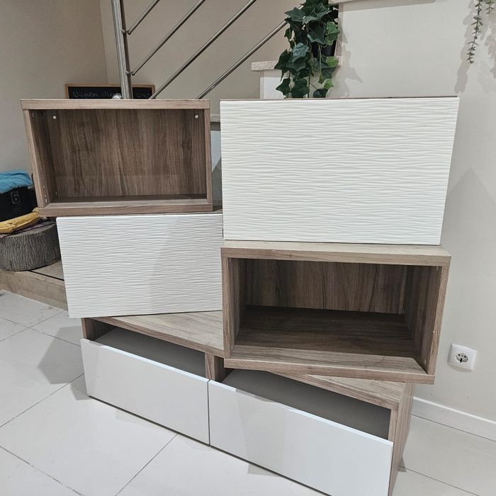 Módulos ikea parede