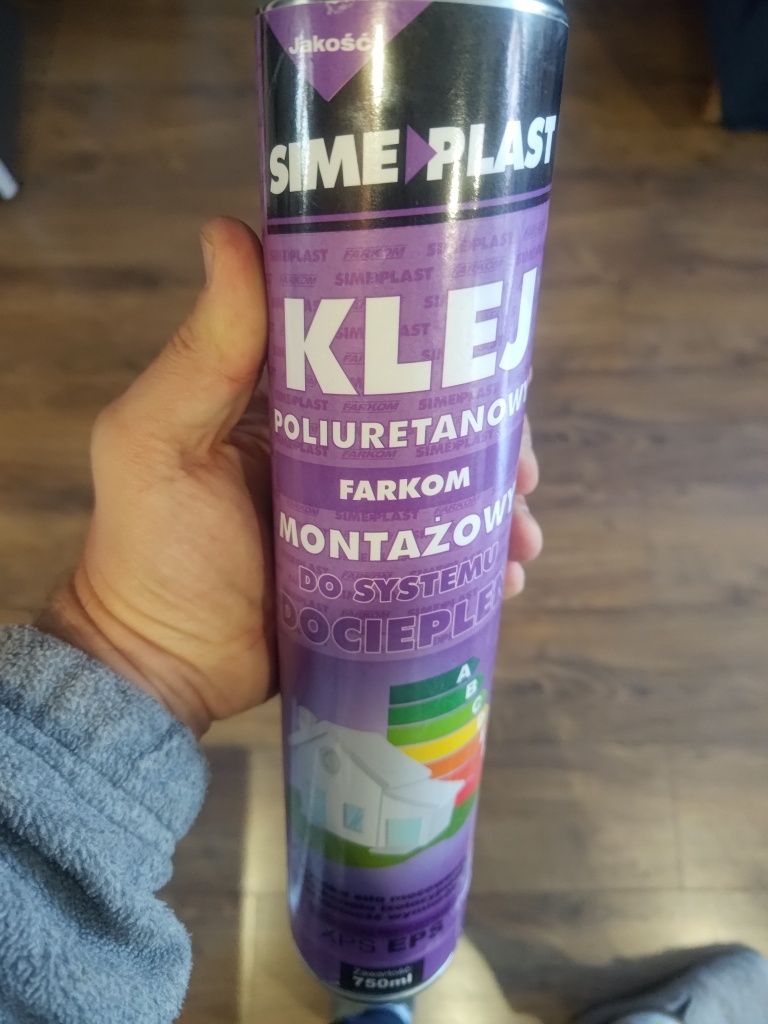 1 szt SIMEPLAST Klej Poliuretanowy pistoletowy montażowy 750 ml