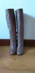 Botas cano alto em pele senhora