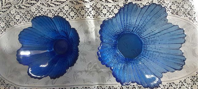 вазочки из синего стекла