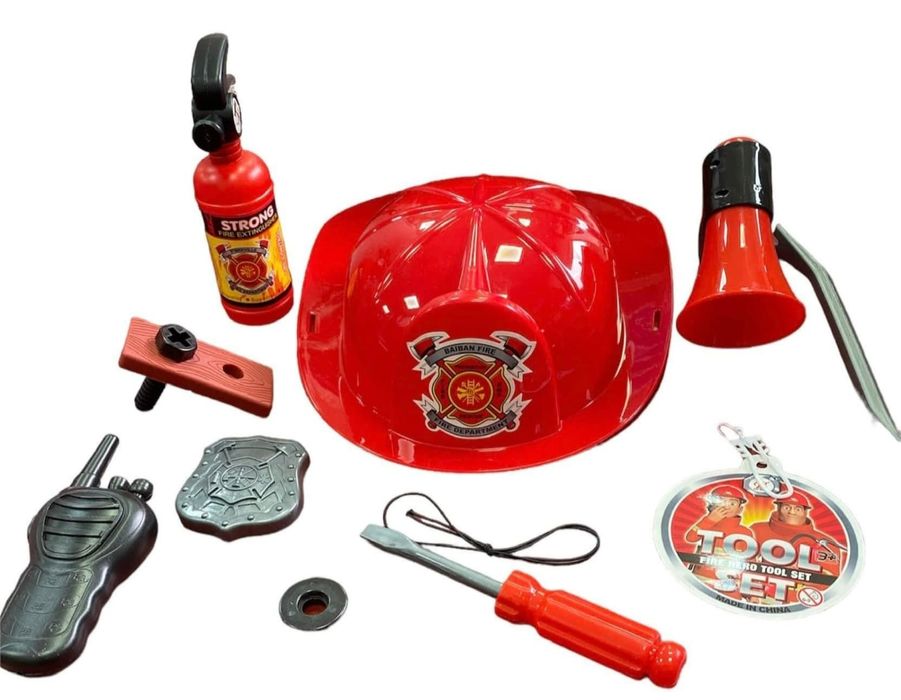 Zestaw akcesoria strażaka dla chłopca