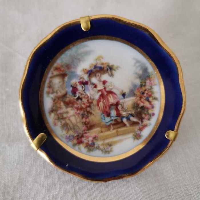 Três miniaturas pratos limoges