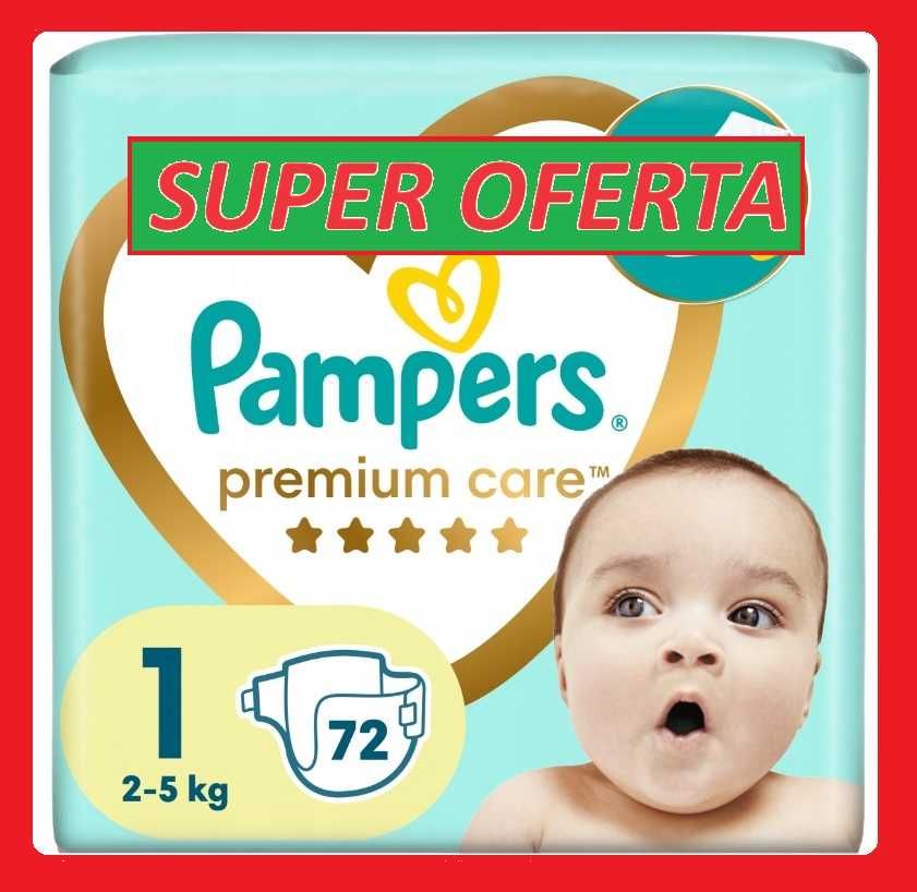 Pieluszki Pampers Premium Care rozmiar 1 2-5 kg 72