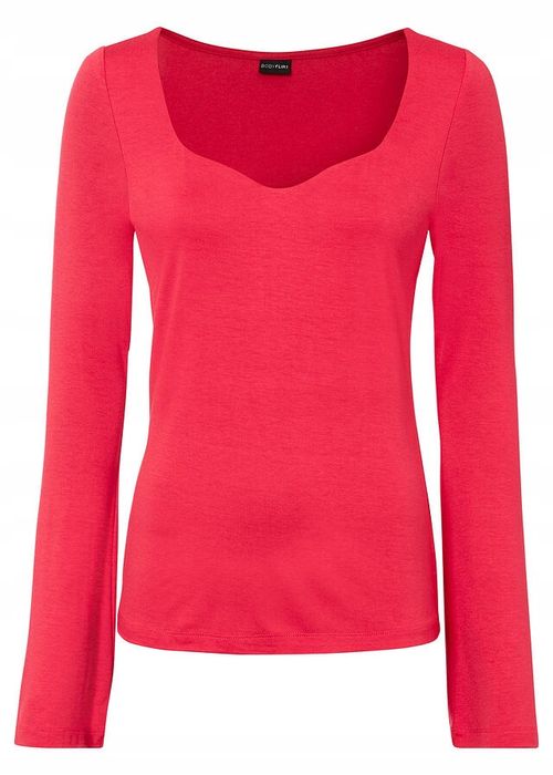 B.P.C malinowa bluzka z dekoltem serce 36/38.