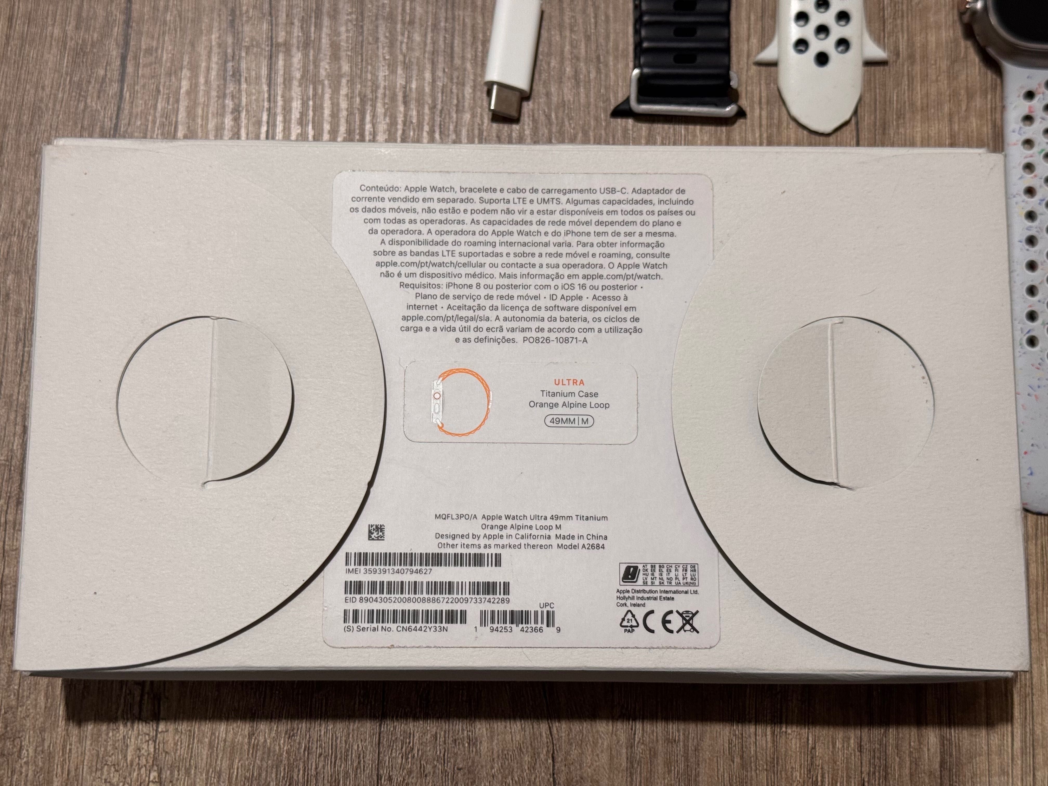 Apple Watch Ultra 1 GPS + Cellular - c/ 1 ano de Garantia + Pulseiras