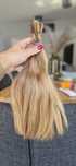 Włosy dziewicze 34cm 80g jasny blond