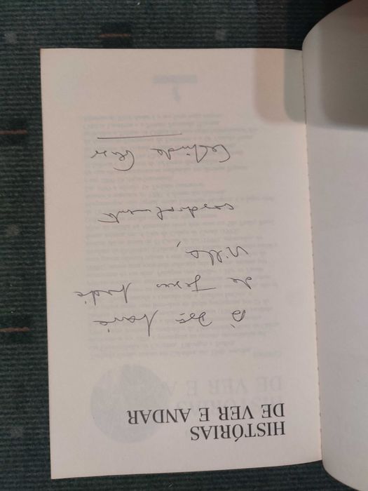 Teolinda Gersão - Histórias de ver e andar-1ª edição, autografado