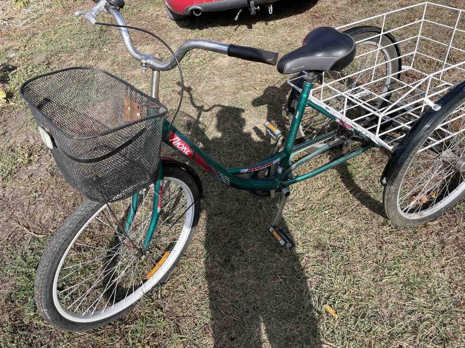 Велосипед триколісний вантажний для дорослих