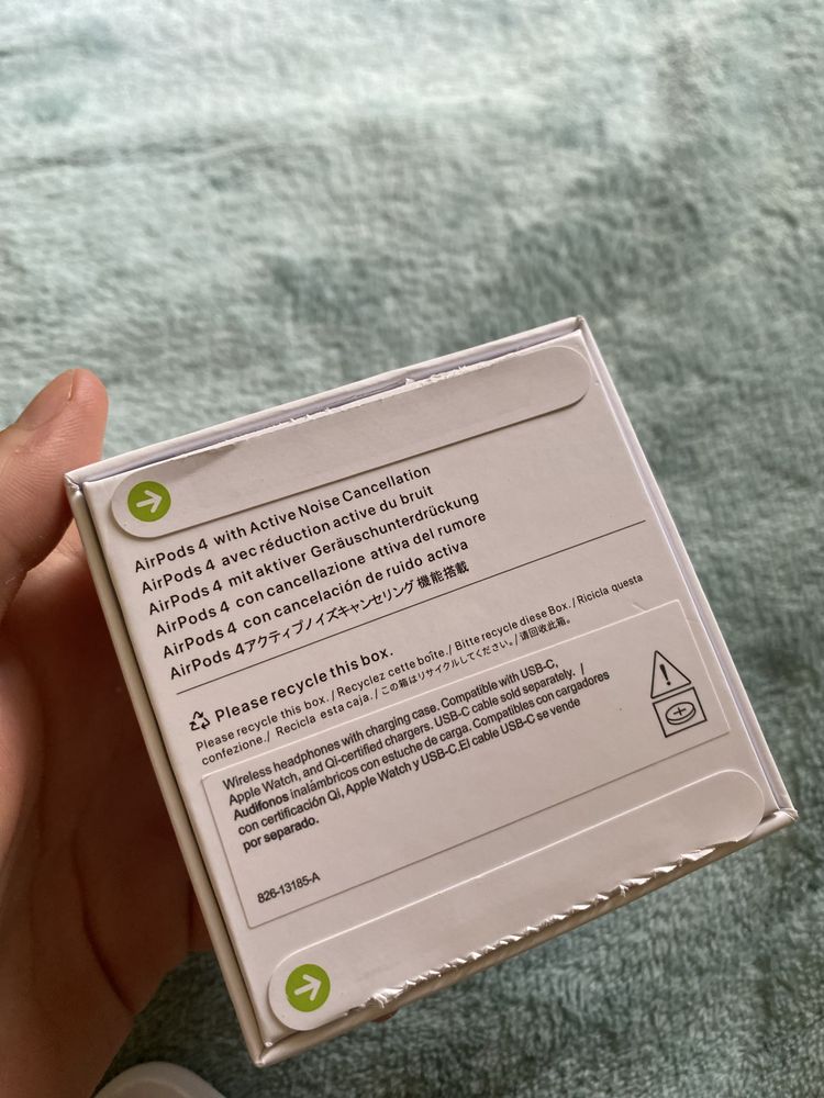 Air pods 4 (ANC) z aktywną redukcją szumów