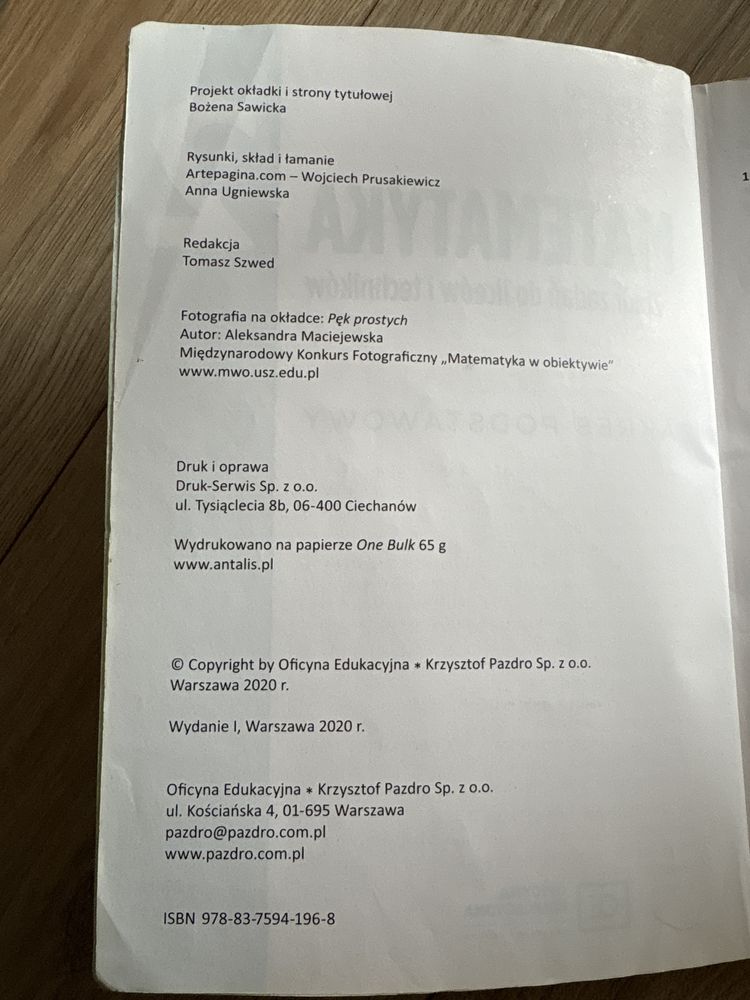 Zbiór zadań do liceów i techników Matematyka 2