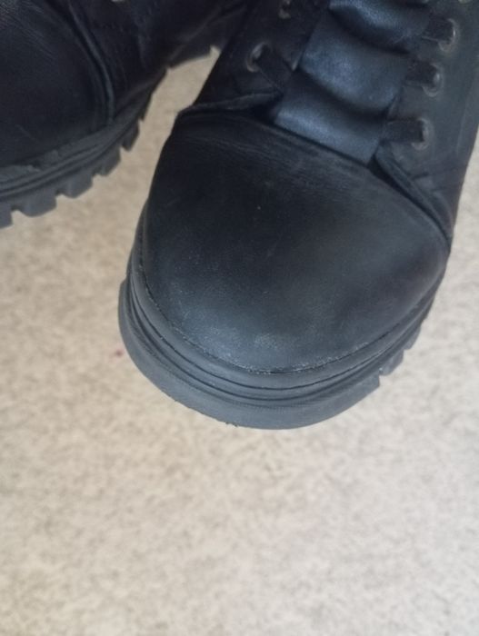 Кожаные на цигейке зимние ботинки на мальчика, 38 размер.