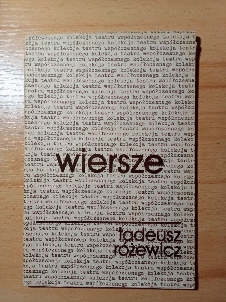 Tadeusz Różewicz Wiersze kolekcja teatru współczesnego