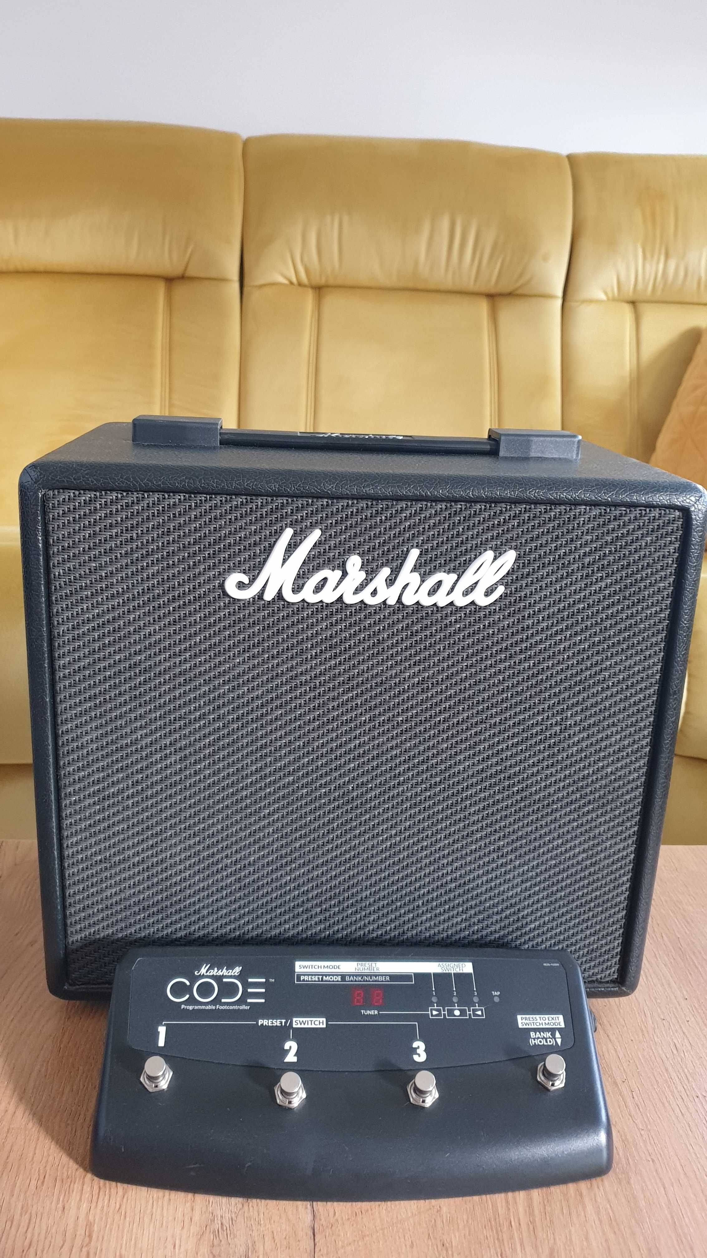 Piec gitarowy Marshall Code 25 + Marshall Footswitch Code Serie