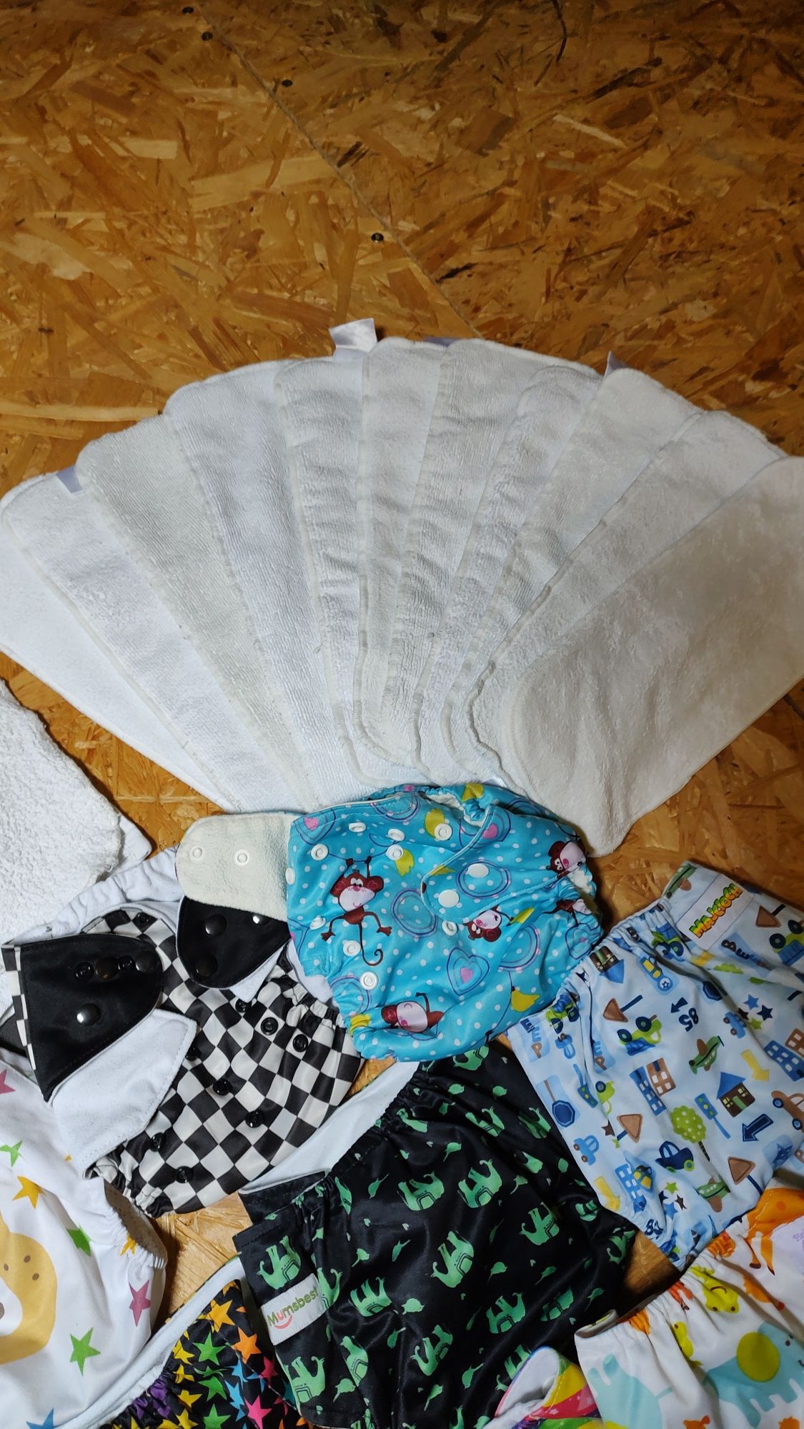 Pieluchy wielorazowe, duży zestaw