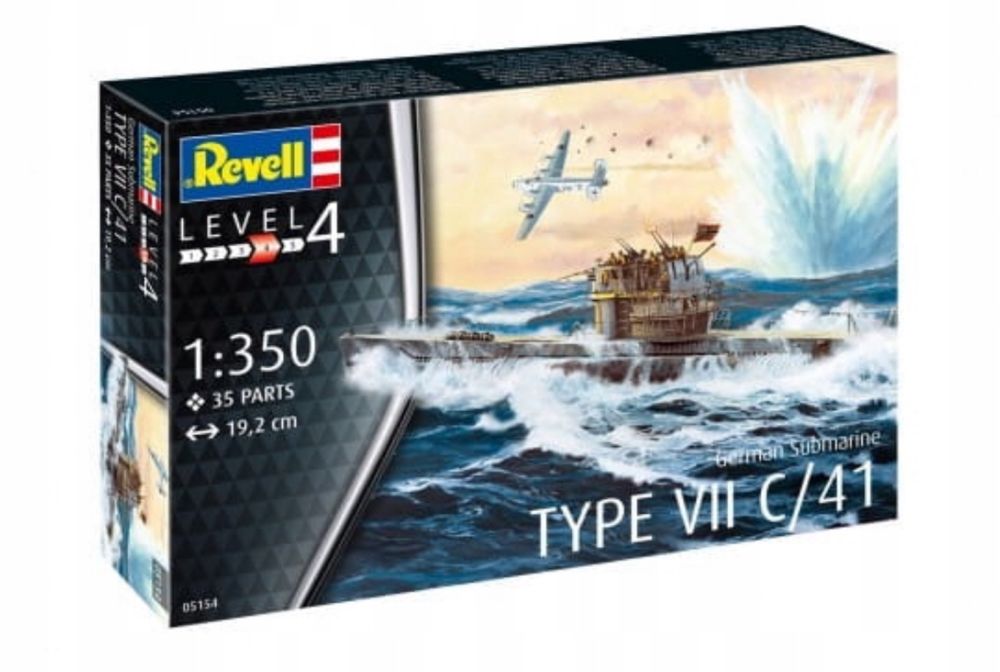 Model do sklejania Revell 05154 German Submarine Type Vll C/41