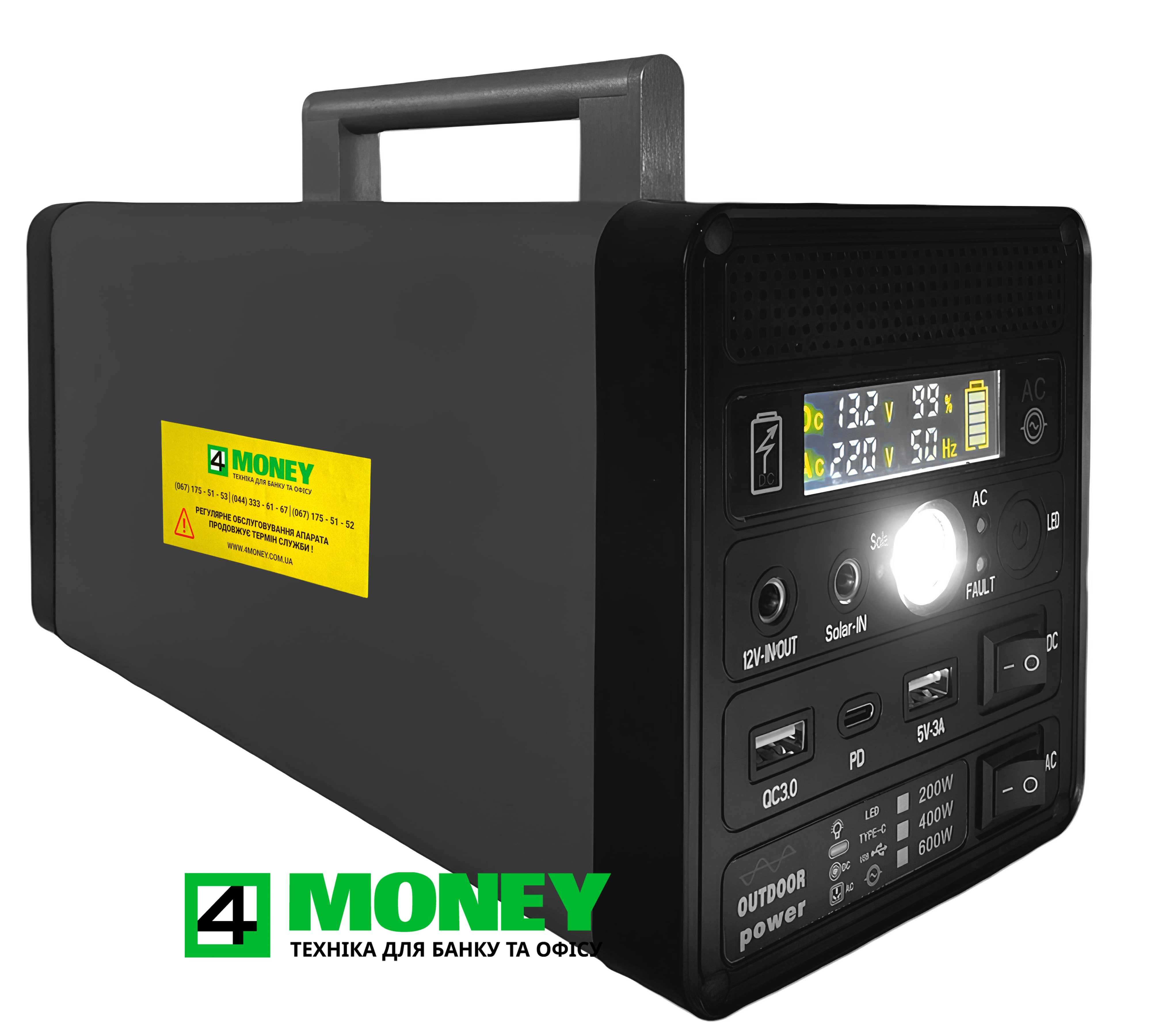 Power Bank с розеткой 220V ПОРТАТИВНЫЙ Повер Банк Станция Yachu 12,8