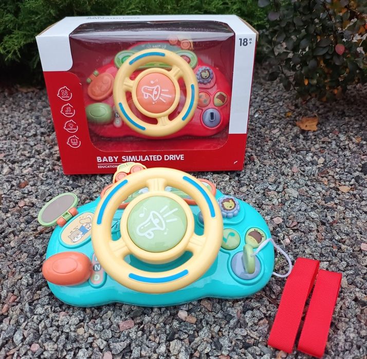 Кермо дитяче  у візочок УКР ОЗВУЧ,Є ВІДЕО,музичне, інтерактивне,руль