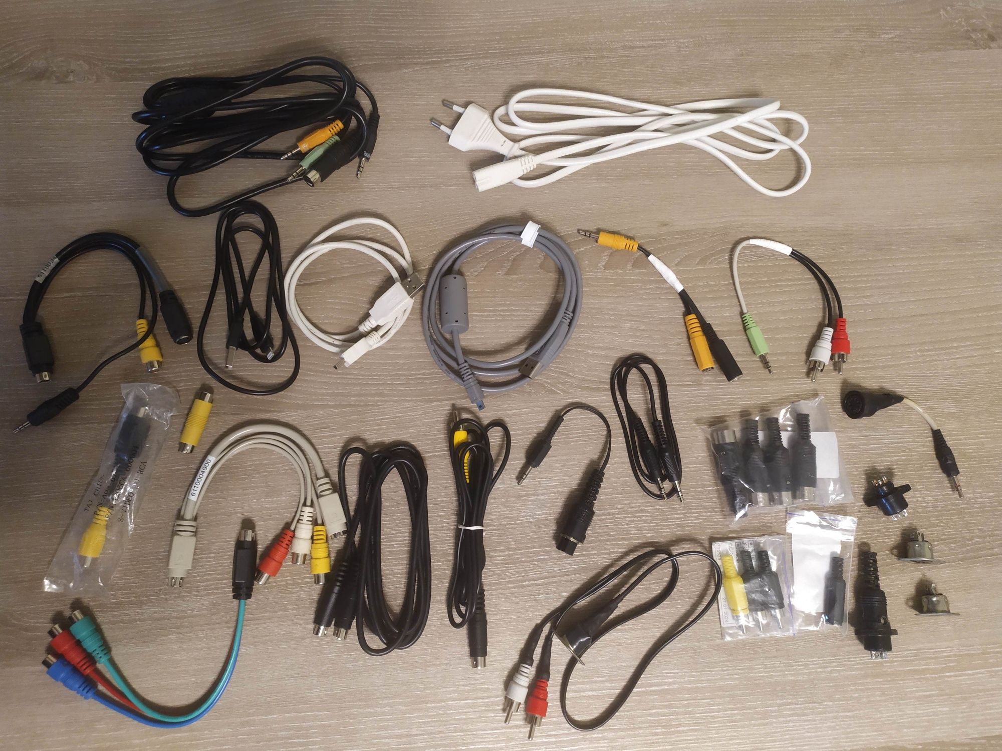 Переходник кабель DIN - JACK - RCA тюльпаны