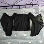 Czarna bluzka w stylu witchy goth XS/S