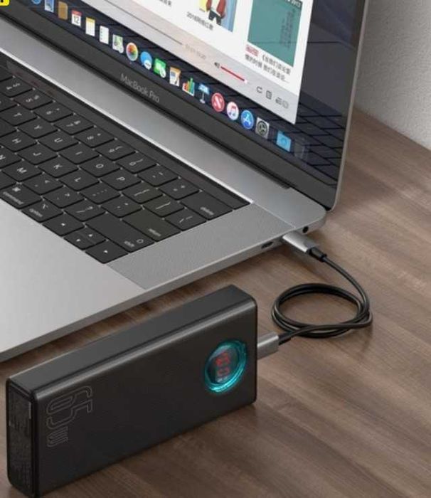 НОВИЙ Повер банк БАЗЕУС (Baseus) 65W, 30000mAh - заряджає НОУТБУК!!!