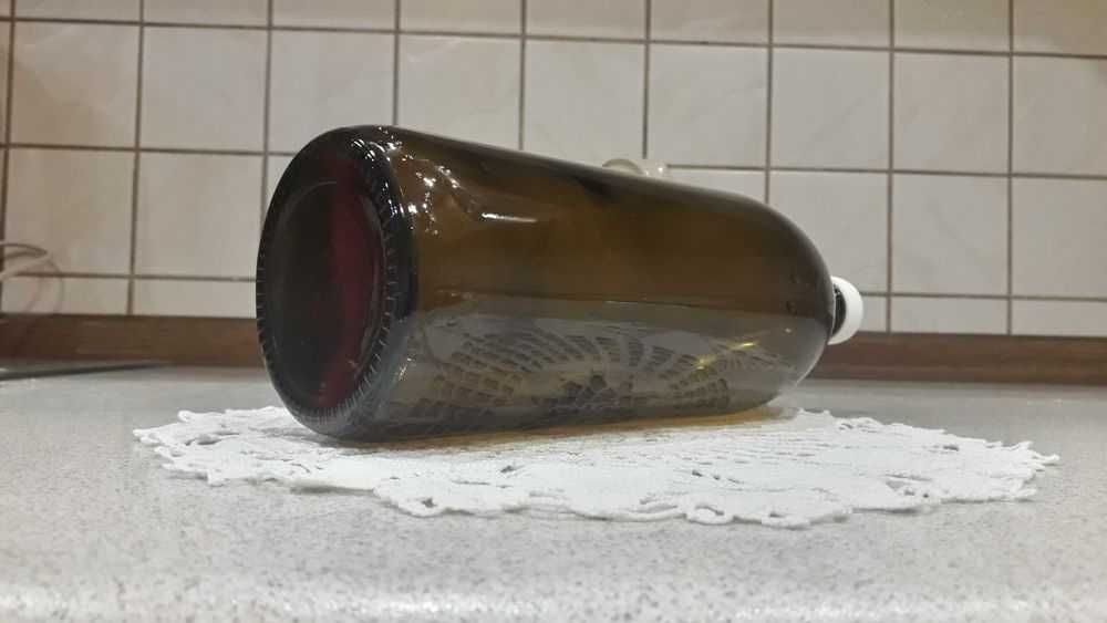 Butelka apteczna wysoka 1000 ml z ciemnego szkła