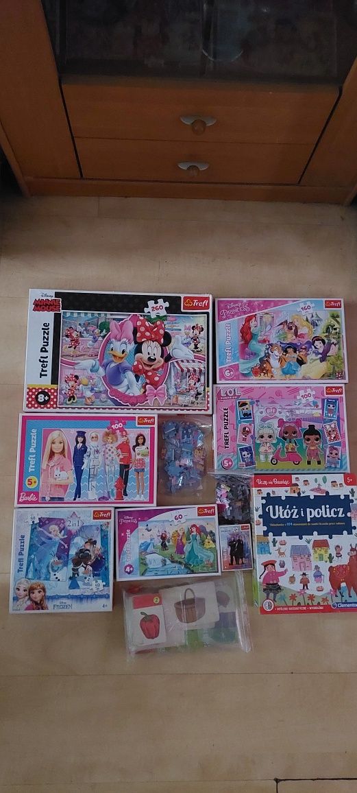 Puzzle dla dzieci 7 pudełek + 3 gratis