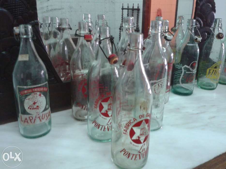 Garrafas Pirogravadas antigas