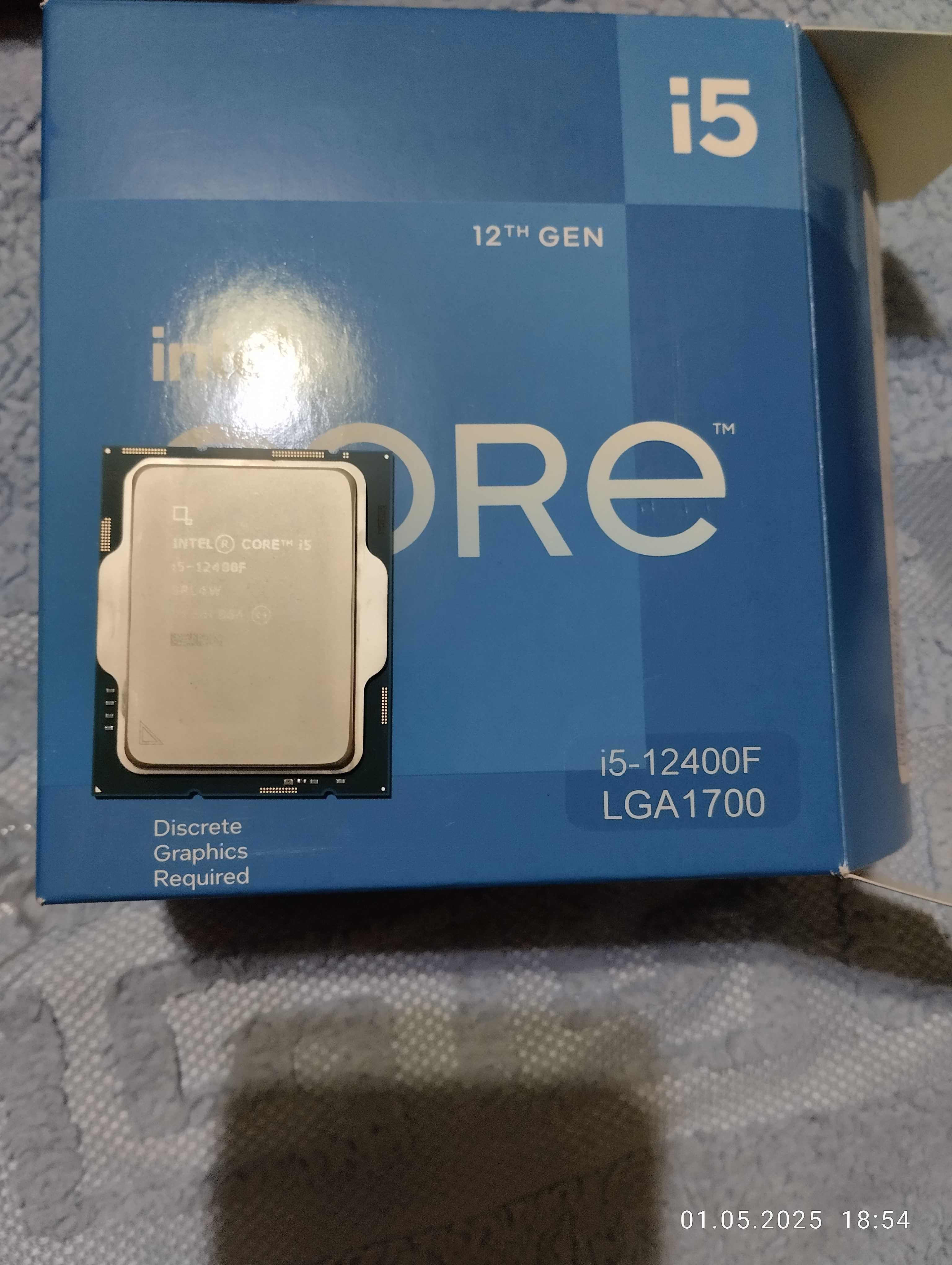Процесор  i5 12400F на гарантії