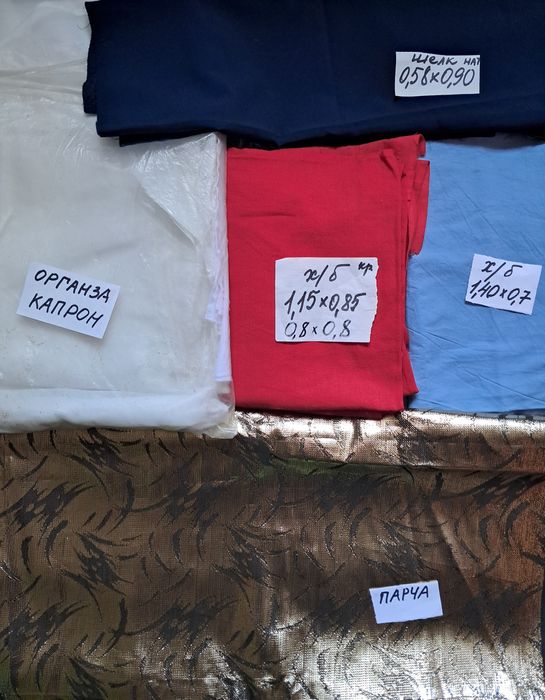 Продаю остатки тканей