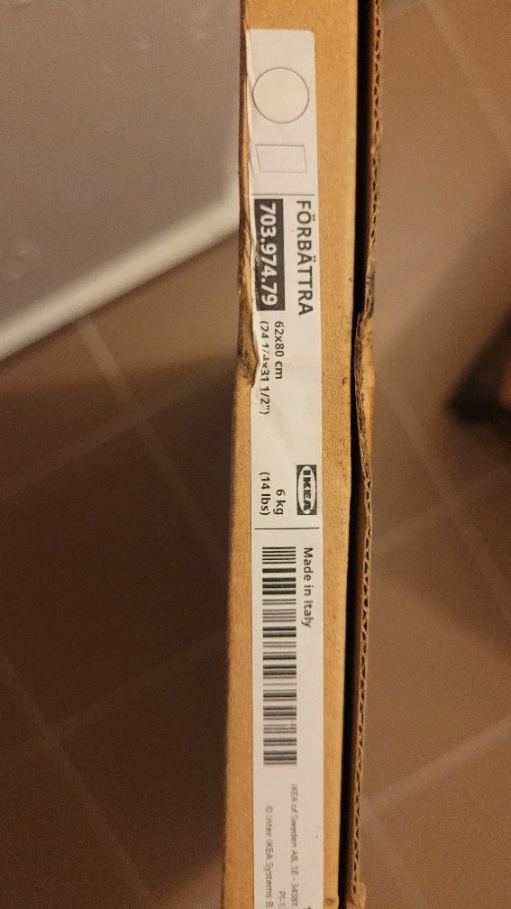 IKEA forbattra panel maskujący, biały połysk 62x80 nowy 703.974.79