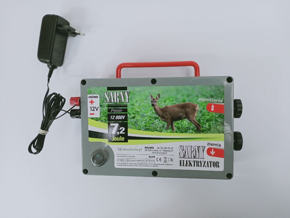 Pastuch elektryczny 12 000V Sarny Duża M O C !