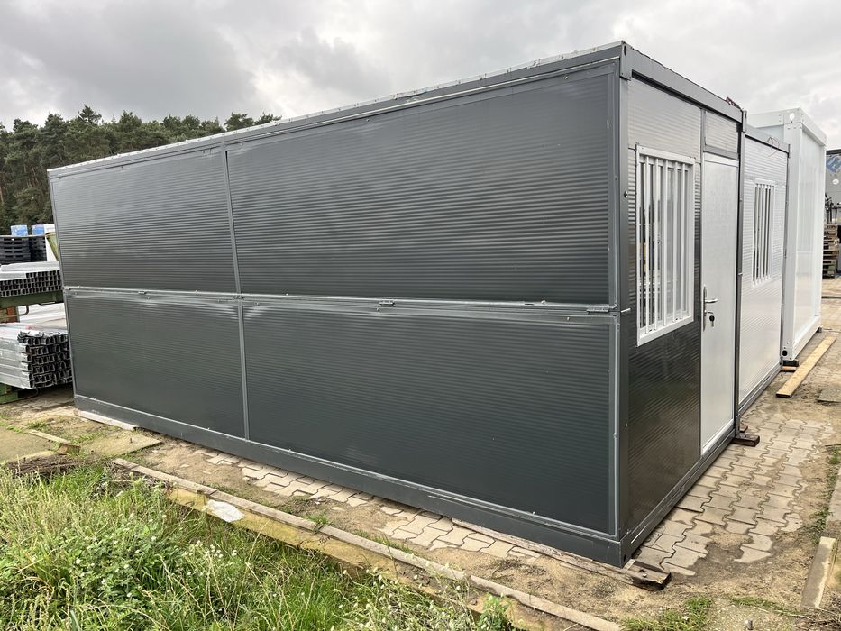 Kontener składany socjalny biurowy 5.8x2.46x2.43 domek letniskowy