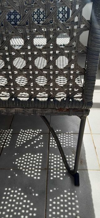 Sofá exterior com almofadas e mesa de exterior - Conjunto IKEA