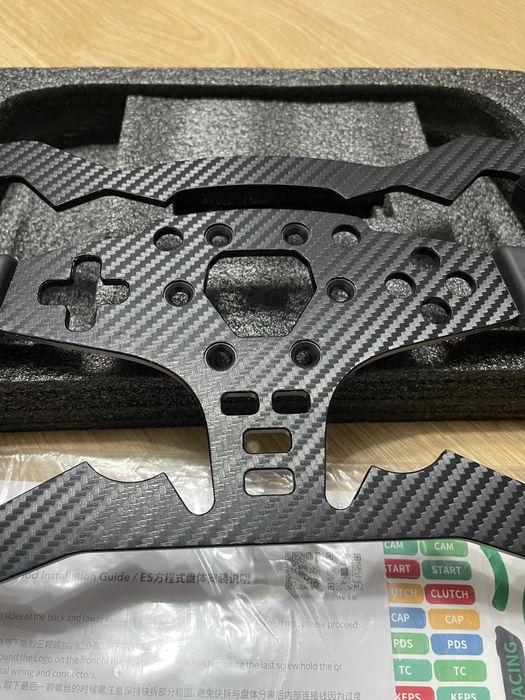 (Карбон) штурвал для керма MOZA Racing ES-ESX (Наліпки в подарунок)