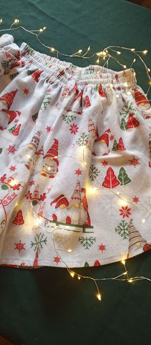 Шорти з фланелі з новорічним принтом