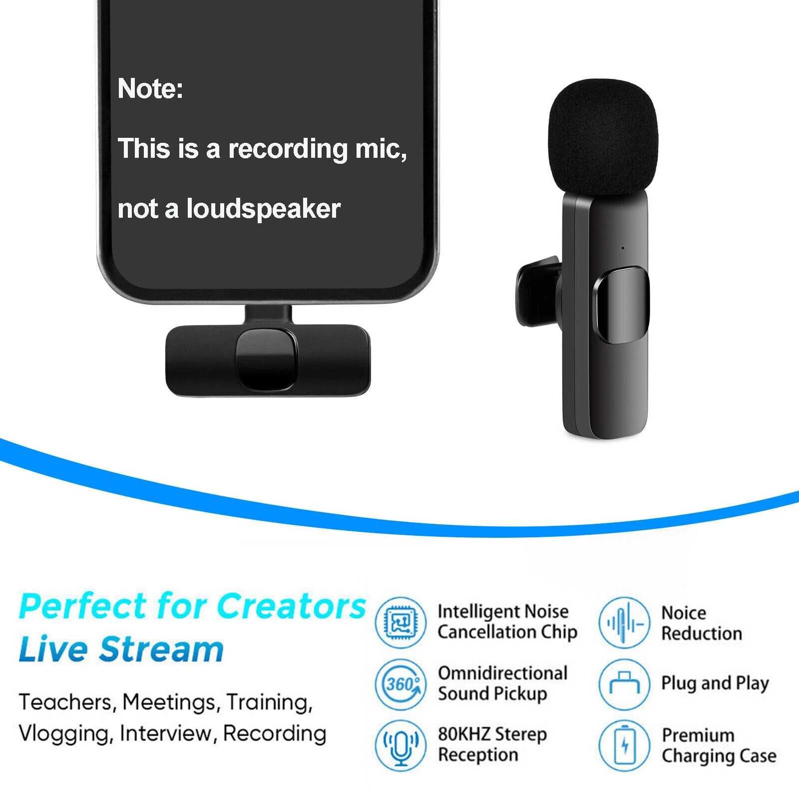 Microfones Lapela Type C + Iphone