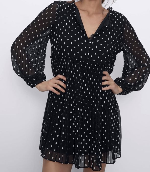 Плаття в горох з підкладом