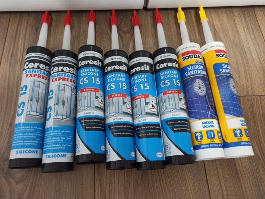 Silikon bezbarwny Silikony bezbarwne Ceresit Soudal