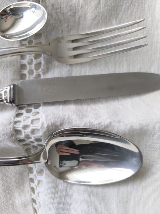 Talheres muito antigos com banho de prata
