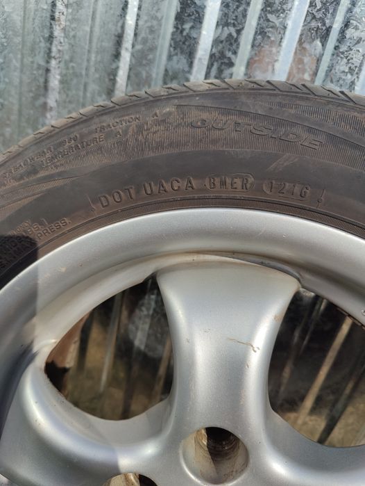 Alufelgi 4 sztuki ANZIO 5x100 7Jx15H2 ET38 + opony letnie 195/60/R15