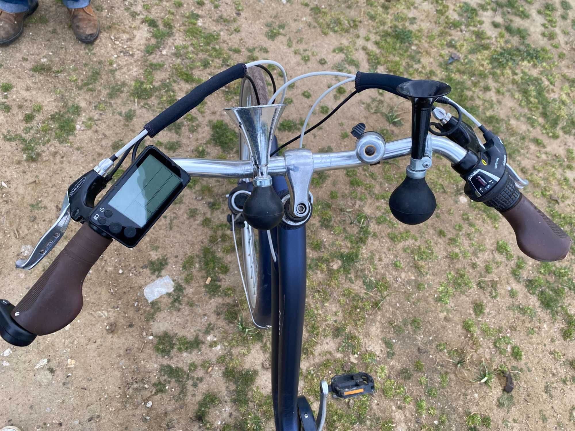 BICICLETA ELÉTRICA De Cidade Elops 900 E Quadro Baixo Azul-Marinho