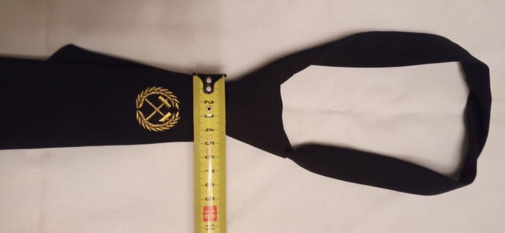 Краватка чорного кольору галузева.