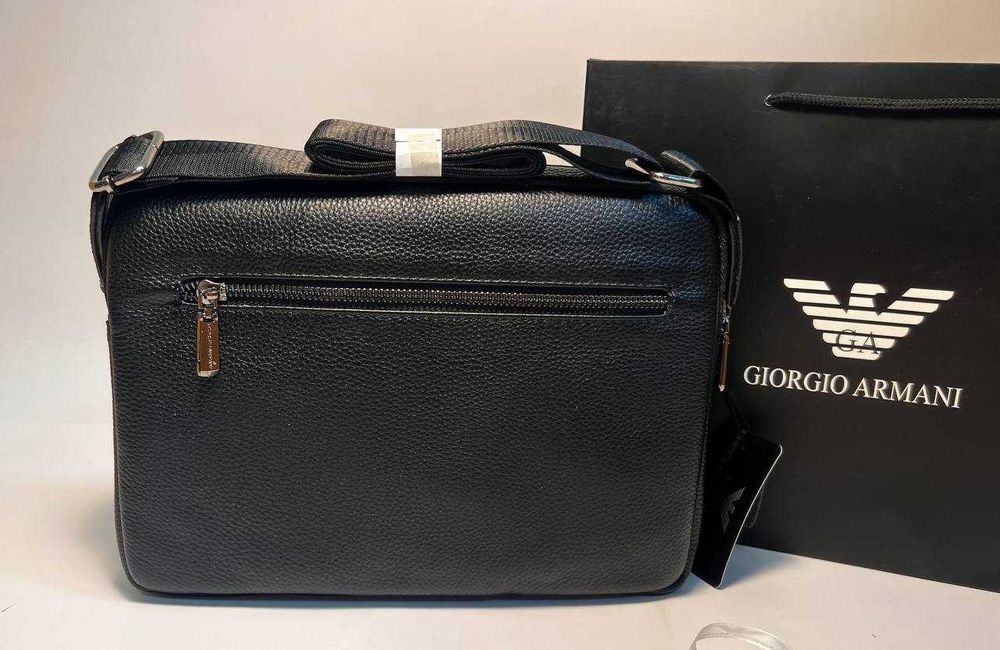 Emporio Armani męska torba torebka Listonoszka, skóra, Włochy 66310