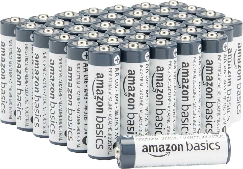 Amazon Basics - Pacote com 40 pilhas alcalinas industriais AA, 1,5 V